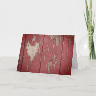 Peeling Paint Heart Greeting Card