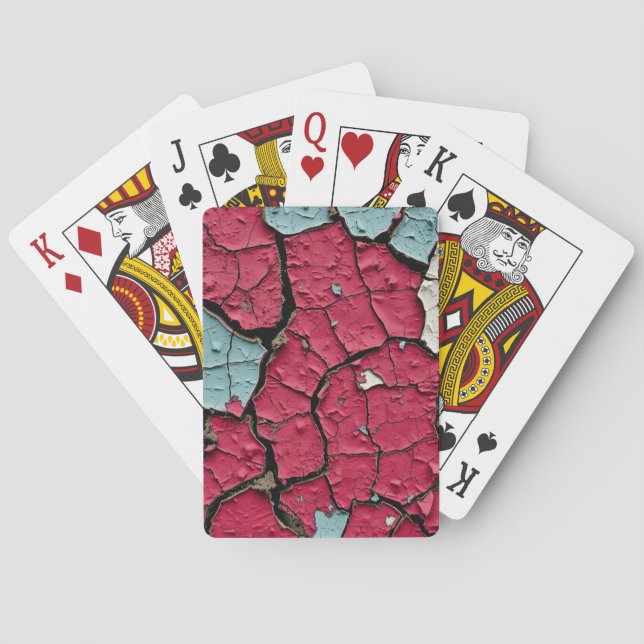 Peeling Paint Layers Poker Cards (Back)