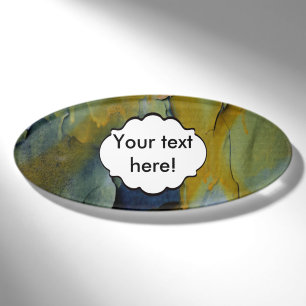 Peeling paint name tag