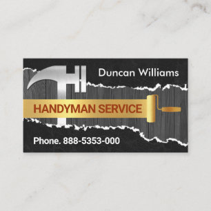 Peeling Paint On Old Timber Remodeling Business Card