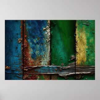  Peeling Paint, Rustic, Antique,  Poster