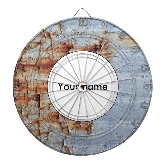 Peeling paint texture dart board (Front)