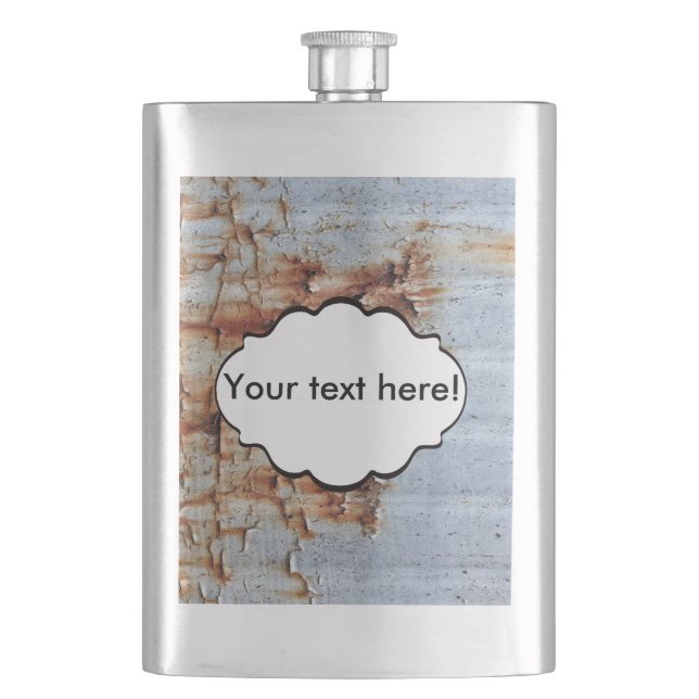 Peeling paint texture flask (Front)