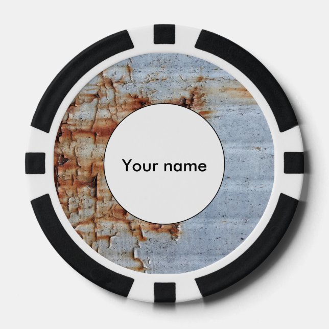 Peeling paint texture poker chips (Front)