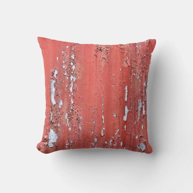 PEELING PAINT THROW PILLOW (Front)