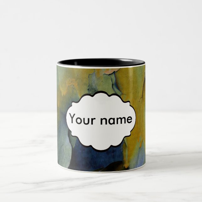 Peeling paint Two-Tone coffee mug (Center)