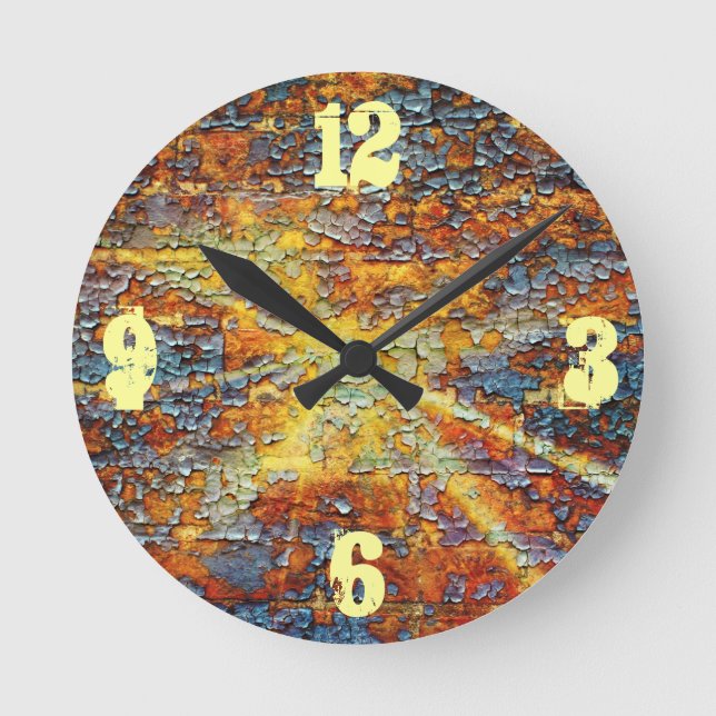 peeling universe round clock (Front)
