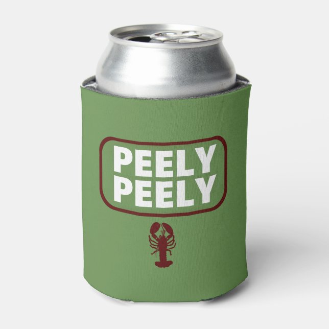 Peely Peely Funny Crawfish Lovers Beer Can Holder Cooler (Can Front)