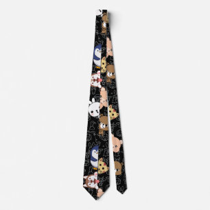 Peep Black BG Neck Tie