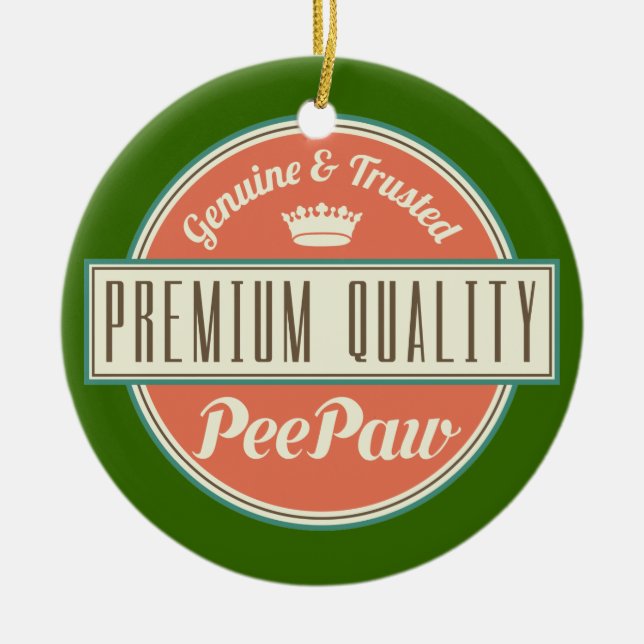 Peepaw (Funny) Gift Ceramic Ornament (Front)