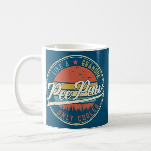 Peepaw Like A Grandpa Only Cooler Vintage Retro Coffee Mug