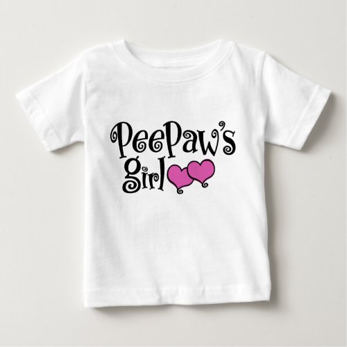 PeePaws Girl Baby T_Shirt