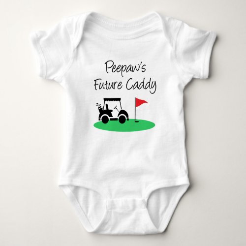 Peepaws Future Caddy Baby Bodysuit