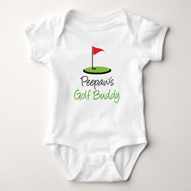 Peepaw's Golf Buddy Baby Bodysuit (Front)
