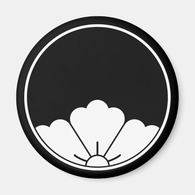 Peephole-view rhombic chinese flower in threadlike magnet (Front)