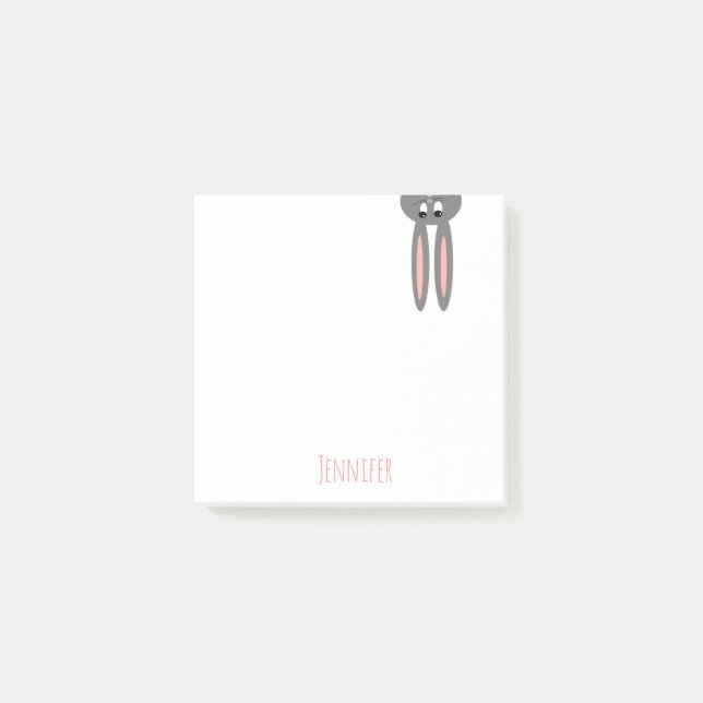 Peeping Easter Bunny Personalized Notes (Front)