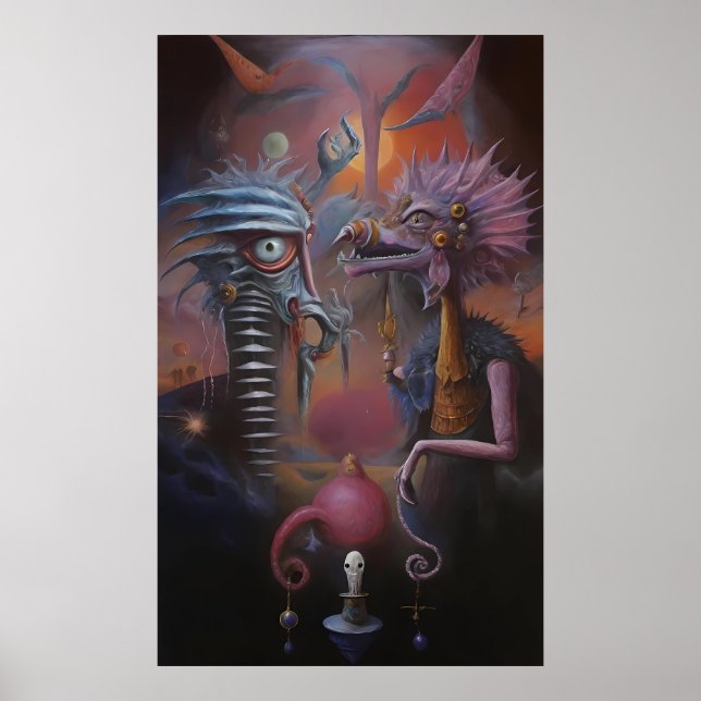 Peeping Through Pat Hartman's Bedroom Window Poster (Front)