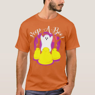 Peeps Peep A Boo Ghost Halloween  T-Shirt