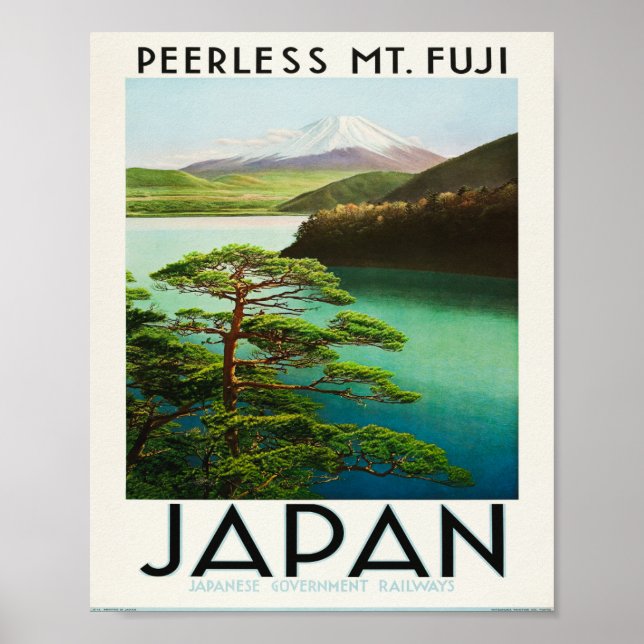 Peerless Mt. Fuji. Japan Poster (Front)