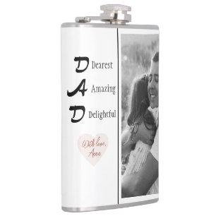 Peersonalized Dad Flask Photo Father's Day Gift