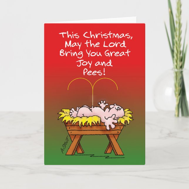 Pees & Joy to All - Card (Front)