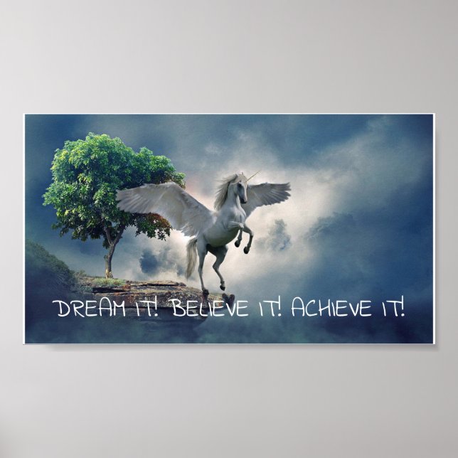 Pegasus Achievement Quote Poster (Front)