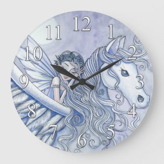 Pegasus and Fairy Fantasy Girls Wall Clock