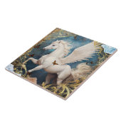 Pegasus and Ornate Damask Ceramic Tile (Side)