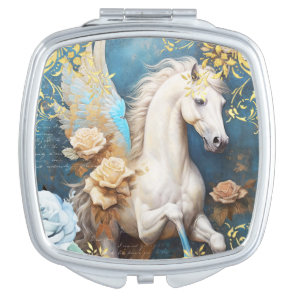 Pegasus and Roses Compact Mirror