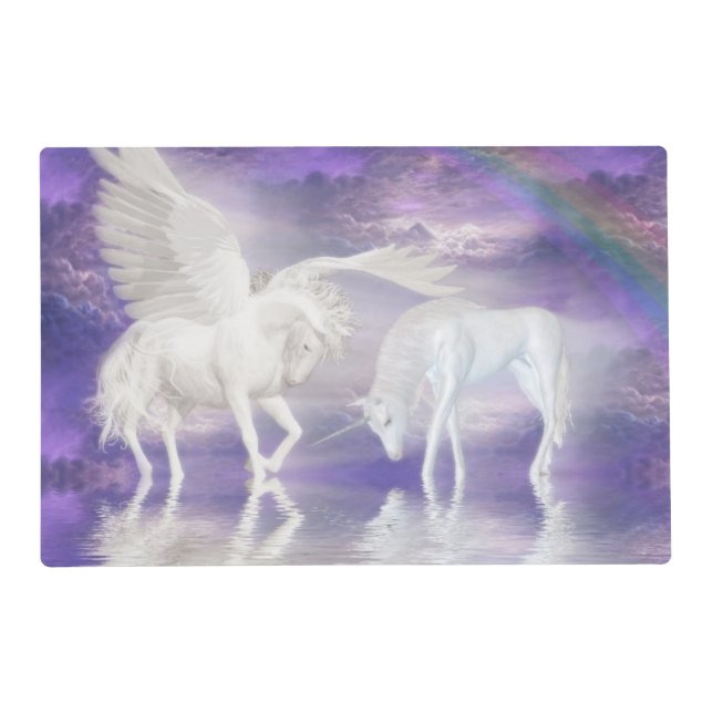 Pegasus and unicorn placemat (Front)