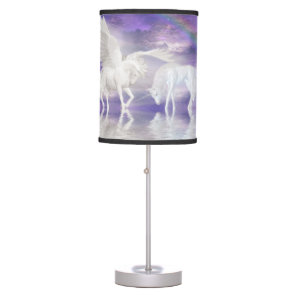 Pegasus and unicorn table lamp