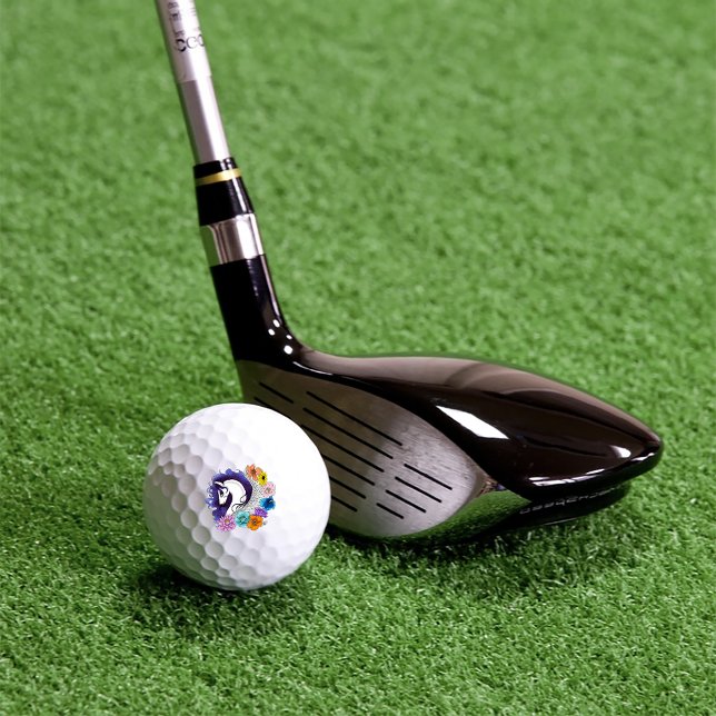 Pegasus Black Floral Golf Balls (Creator Uploaded)