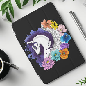 Pegasus Black Floral iPad Mini Cover