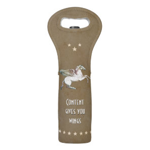 Pegasus / Content gives you Wings Wine Bag