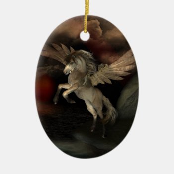 Pegasus Custom Ornament by EarthMagickGifts at Zazzle