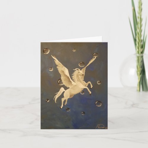 Pegasus Dreams Blank Greeting Card