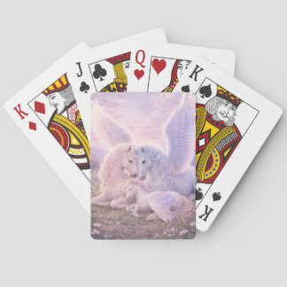 Pegasus Family Dream – Soft Fantasy Art  Poker Cards