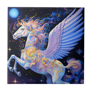 Pegasus Fantasy Art Ceramic Tile
