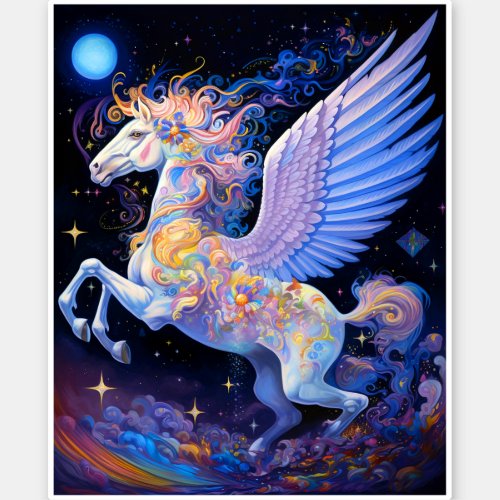 Pegasus Fantasy Art Sticker