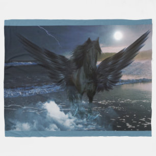 Pegasus Fantasy on Fleece Blanket