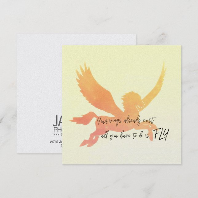 PEGASUS FLIGHT 5.25 x 5.25 card (Front/Back)