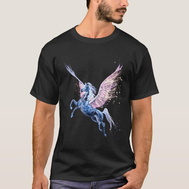 Pegasus Flying Horse T-Shirt (Front)