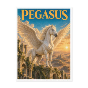 Pegasus, Gothic Fantasy Monster Postcard