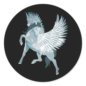Pegasus Greek Mythology Winged Horse Classic Round Sticker