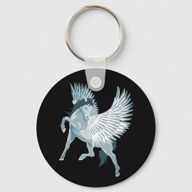 Pegasus Greek Mythology Winged Horse Keychain (Front)