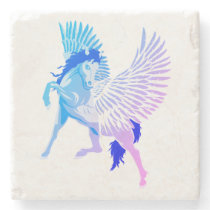 Pegasus Greek Mythology Winged Horse Stone Coaster