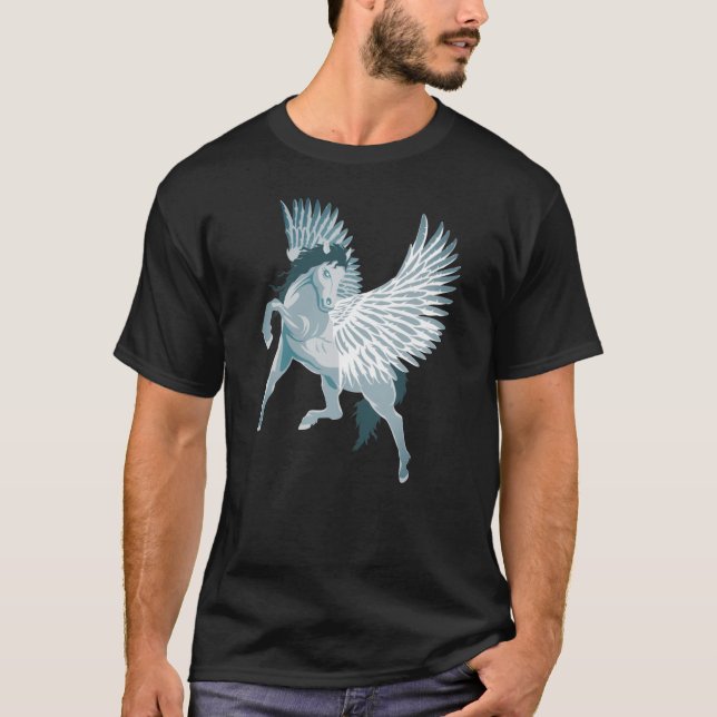 Pegasus Greek Mythology Winged Horse T-Shirt (Front)