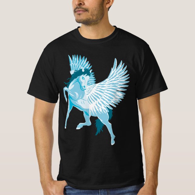 Pegasus Greek Mythology Winged Horse T-Shirt (Front)