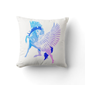 Pegasus Greek Mythology Winged Horse Throw Pillow