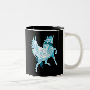 Pegasus Greek Mythology Winged Horse Two-Tone Coffee Mug